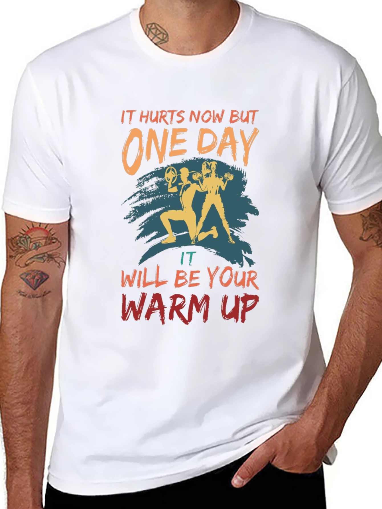Workout Motivation T-Shirt - One Day Design