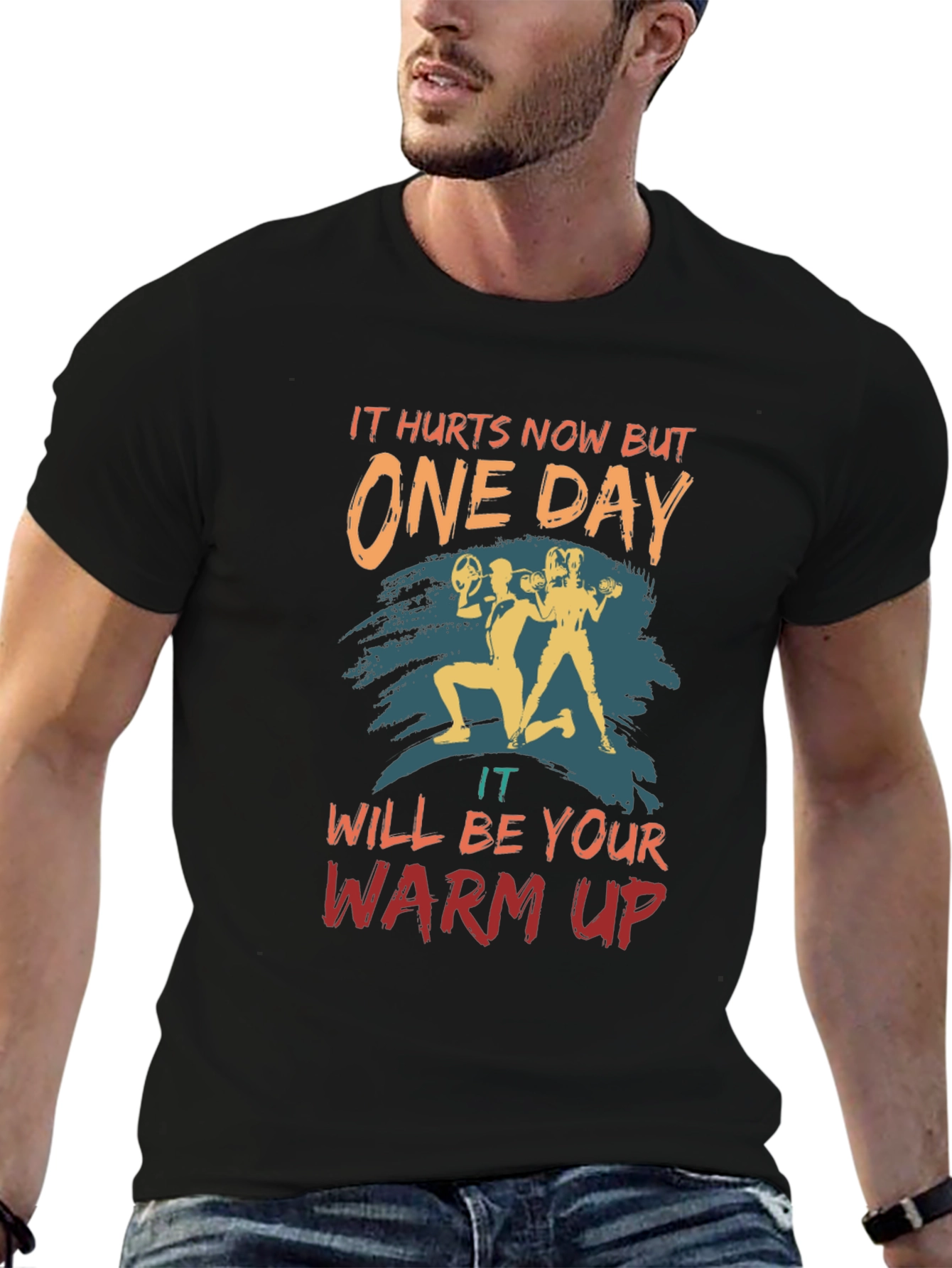 Workout Motivation T-Shirt - One Day Design