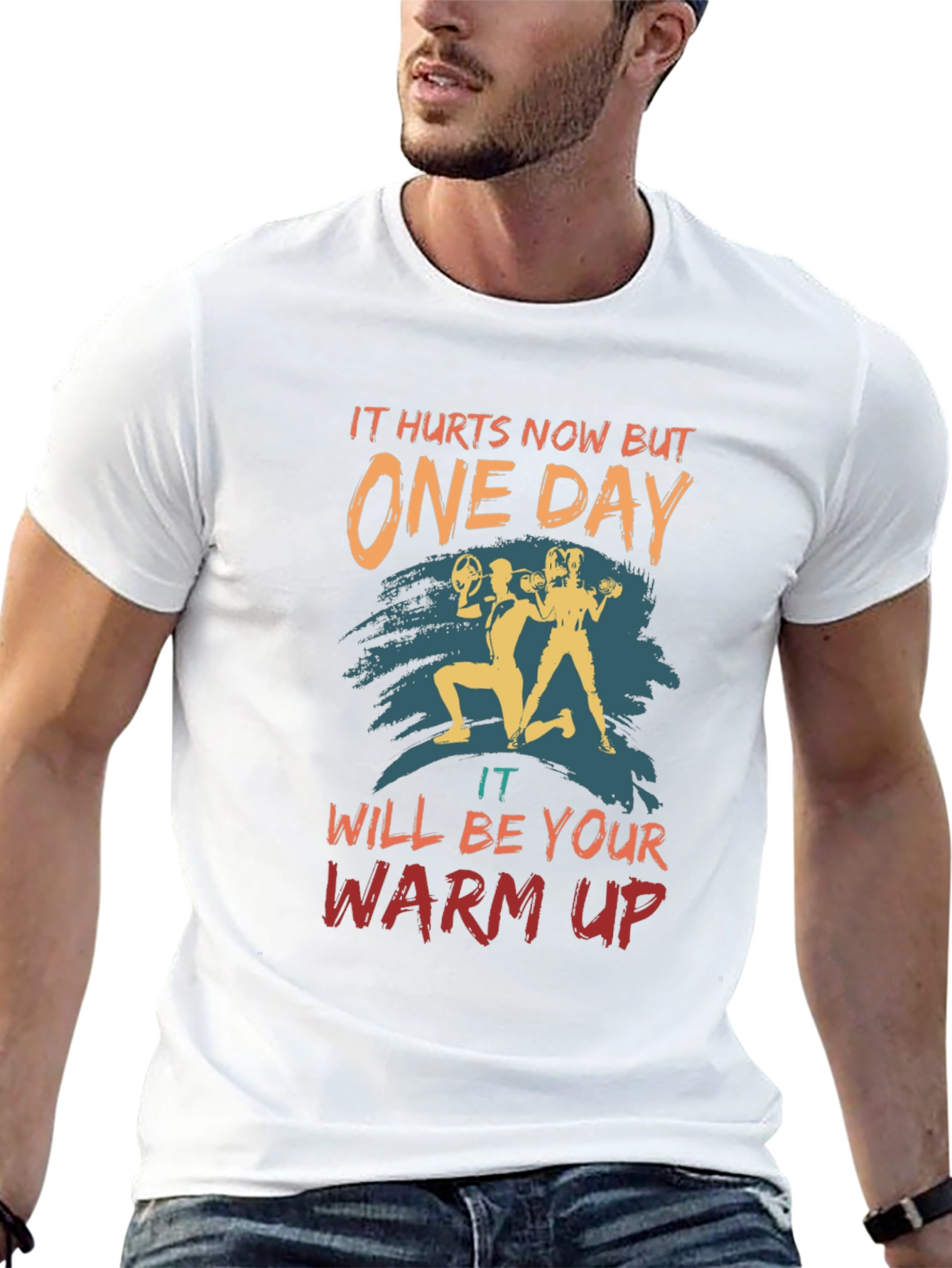 Workout Motivation T-Shirt - One Day Design