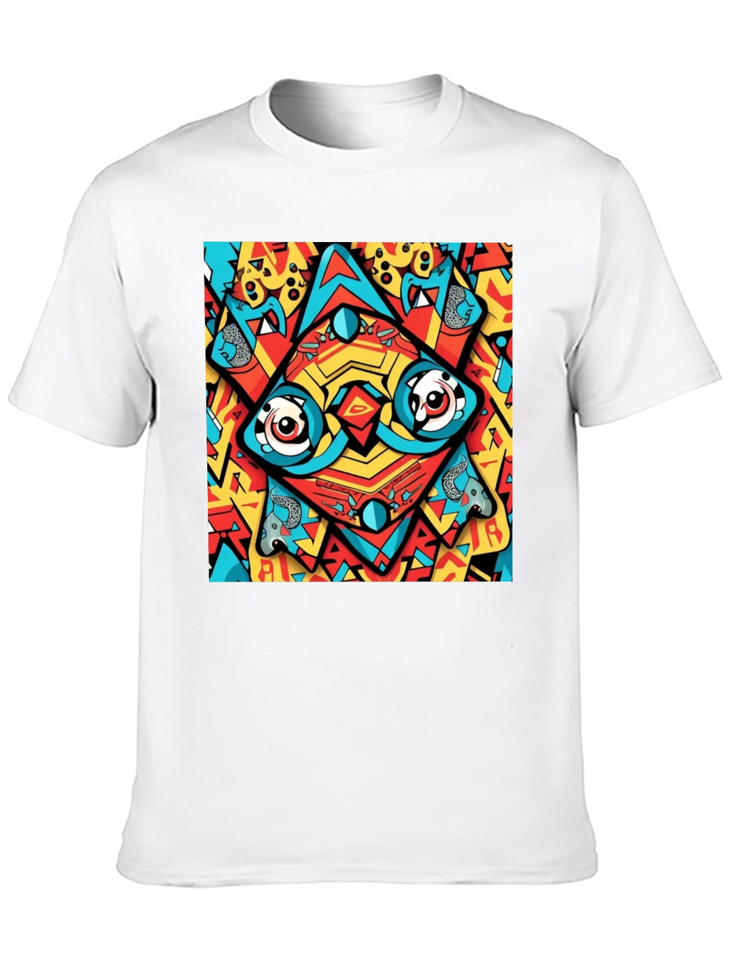 Abstract Eye Design Black T-Shirt