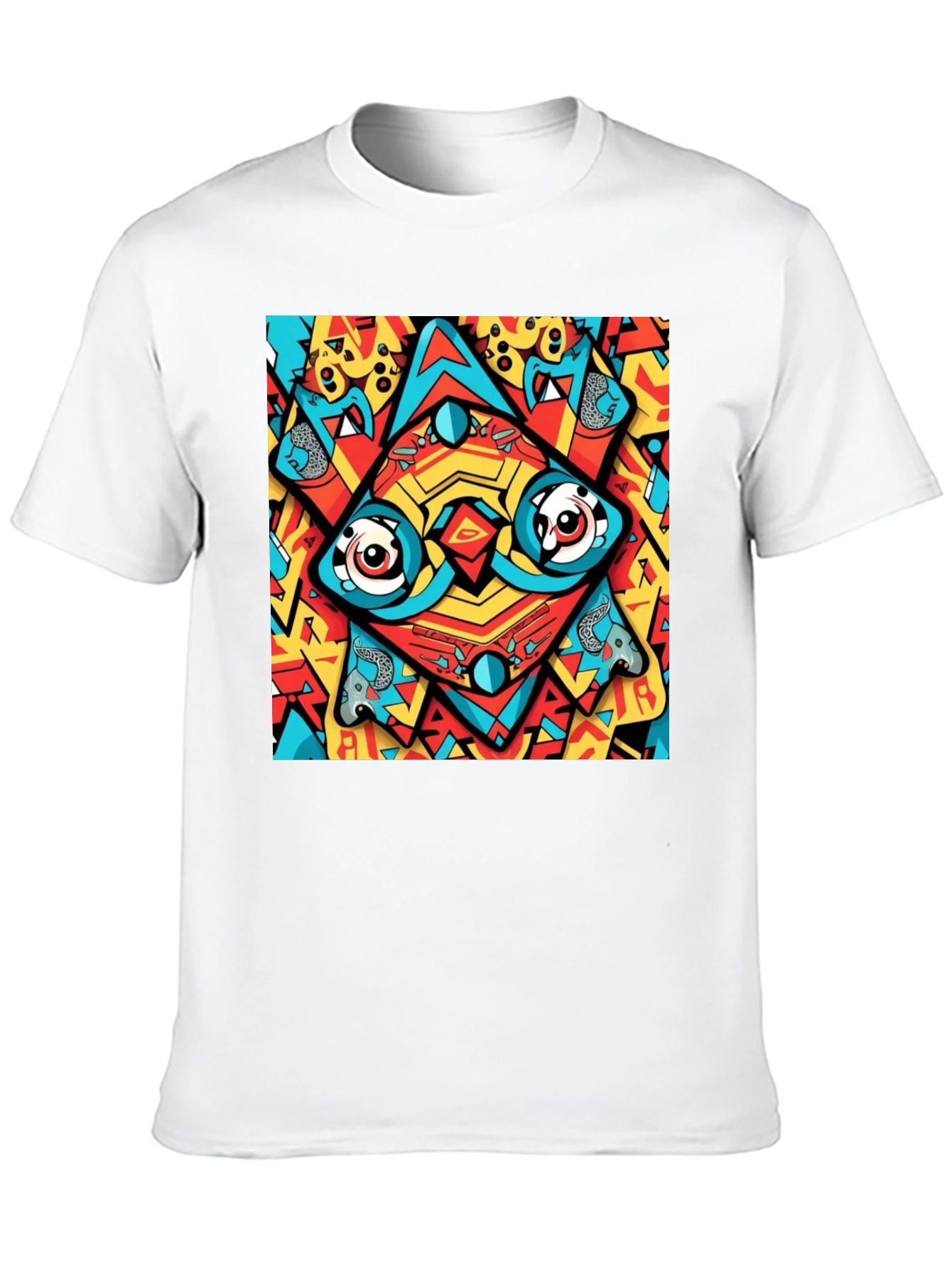 Abstract Eye Design Black T-Shirt