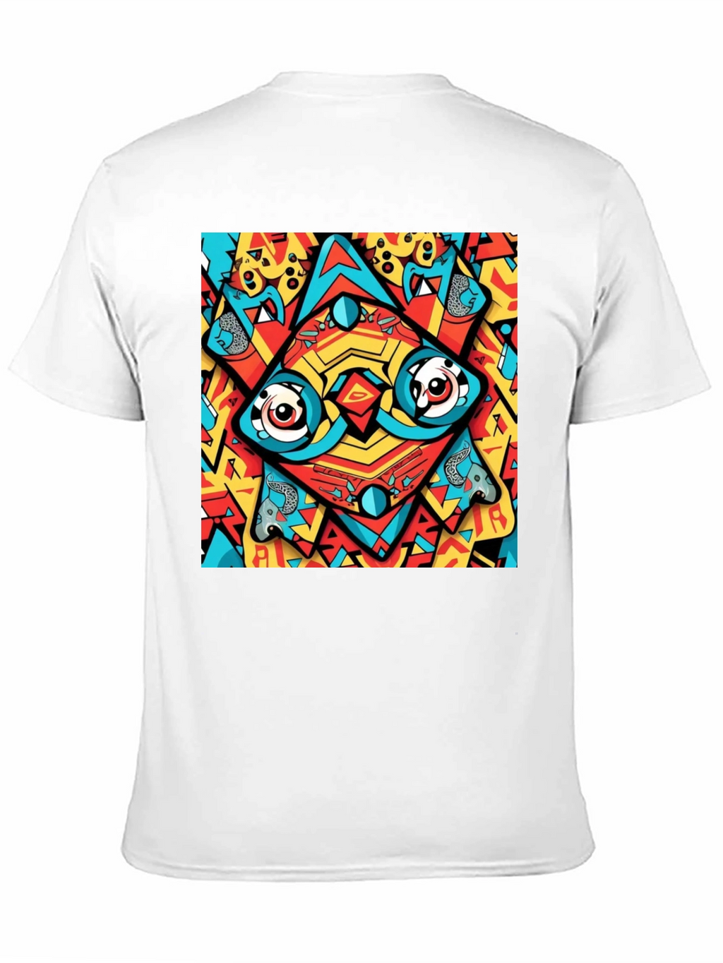 Abstract Eye Design Black T-Shirt