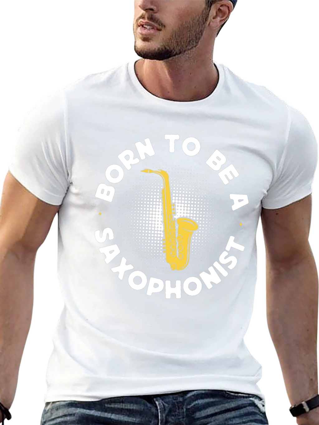 Born to Be a Saxophonist Black T-Shirt