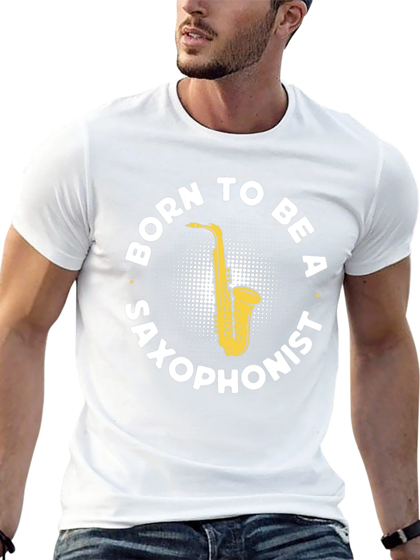 Born to Be a Saxophonist Black T-Shirt