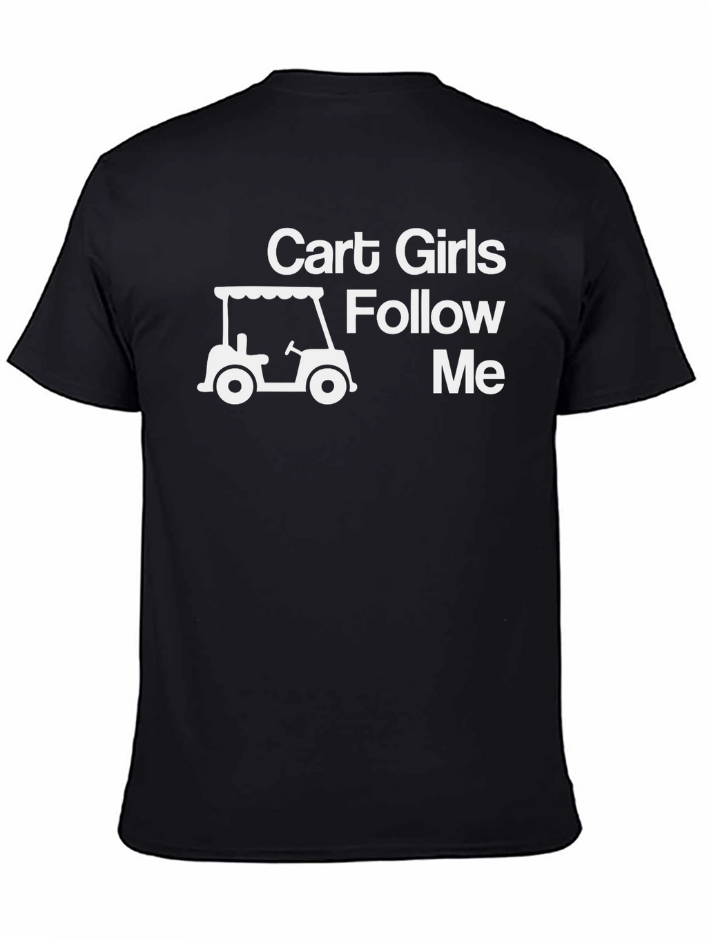 Cart Girls Follow Me Graphic Tee - Black