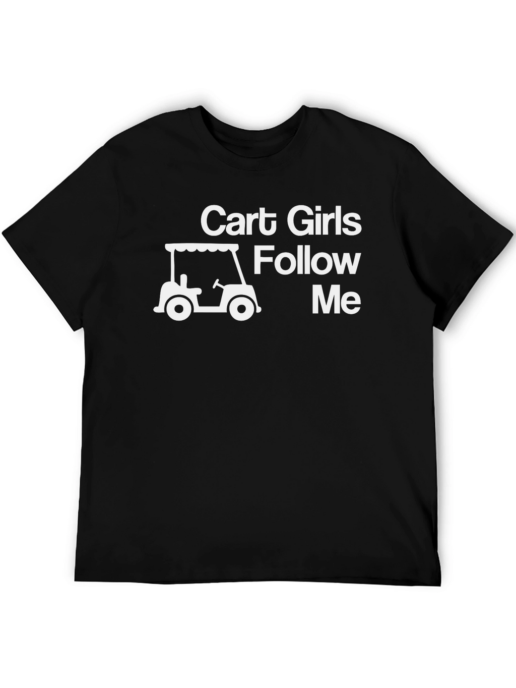 Cart Girls Follow Me Graphic Tee - Black