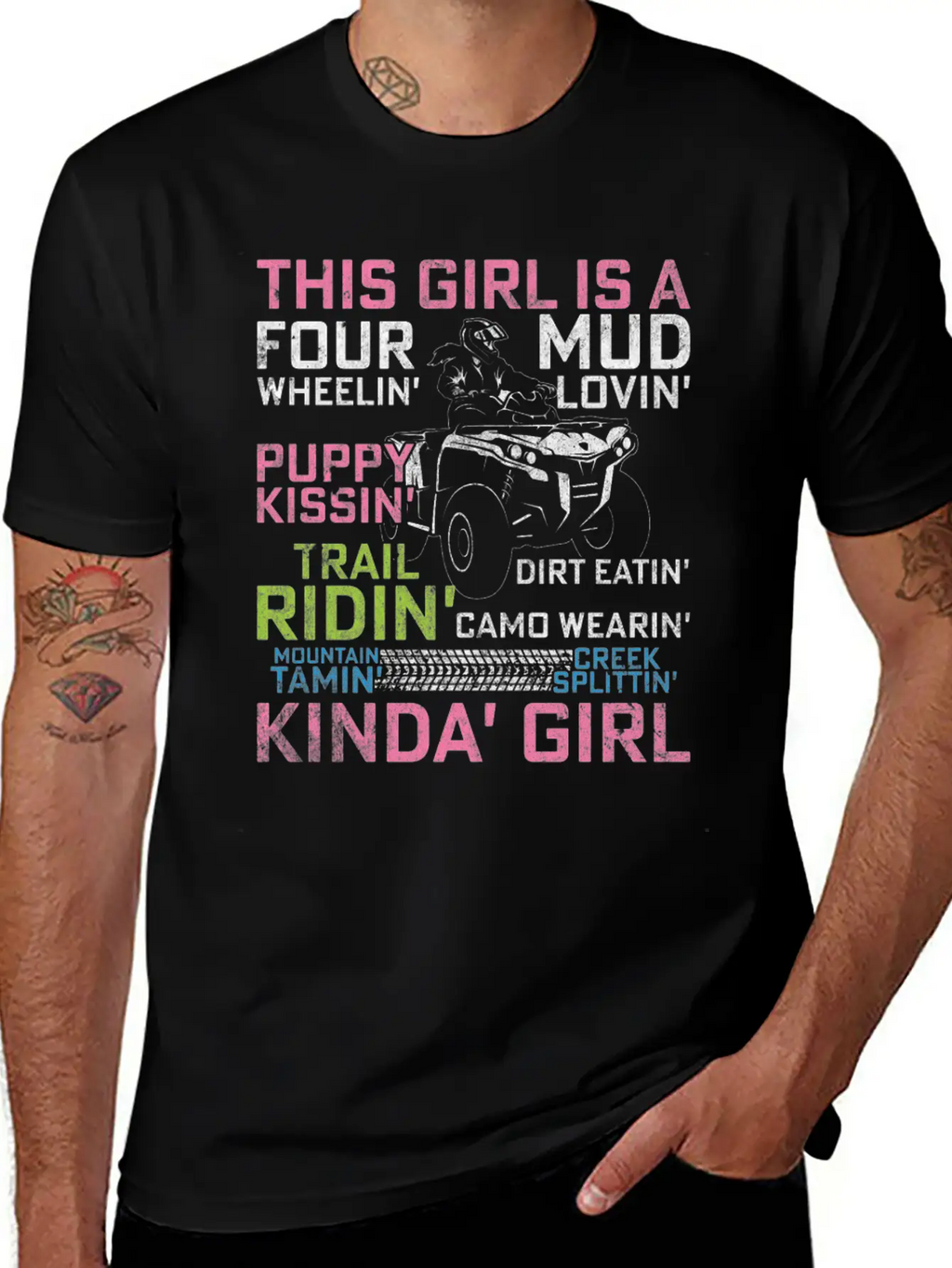 Quad Princess ATV 4 Wheeler Quad Offroad Mud MX Gi Breathable Graphic T-Shirt – Perfect For Casual Days