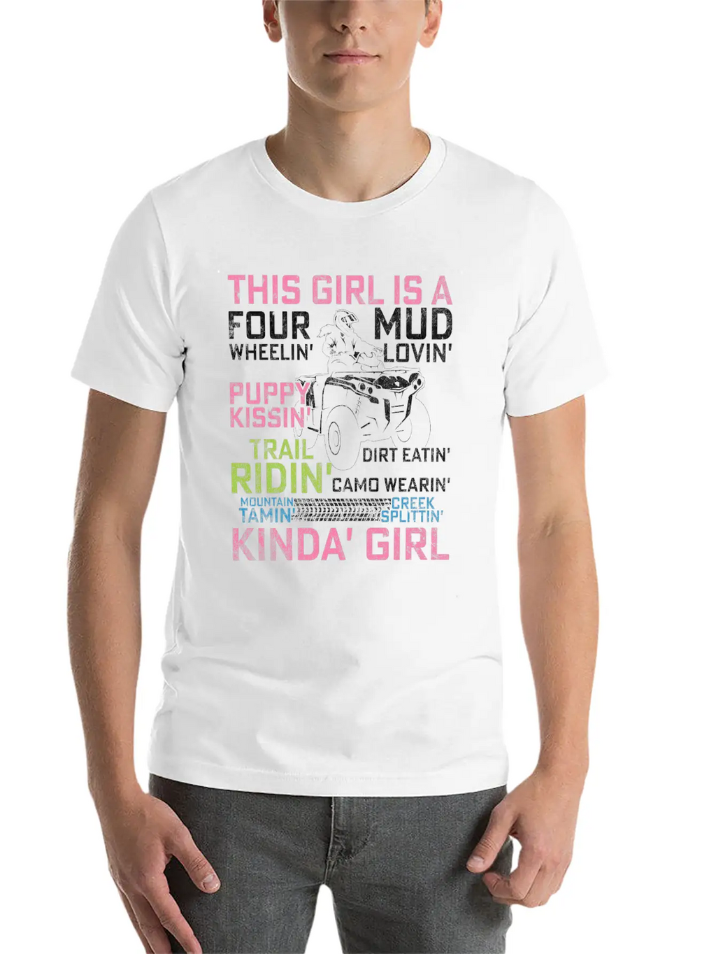 Quad Princess ATV 4 Wheeler Quad Offroad Mud MX Gi Breathable Graphic T-Shirt – Perfect For Casual Days