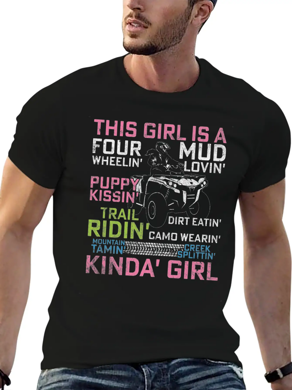 Quad Princess ATV 4 Wheeler Quad Offroad Mud MX Gi Breathable Graphic T-Shirt – Perfect For Casual Days