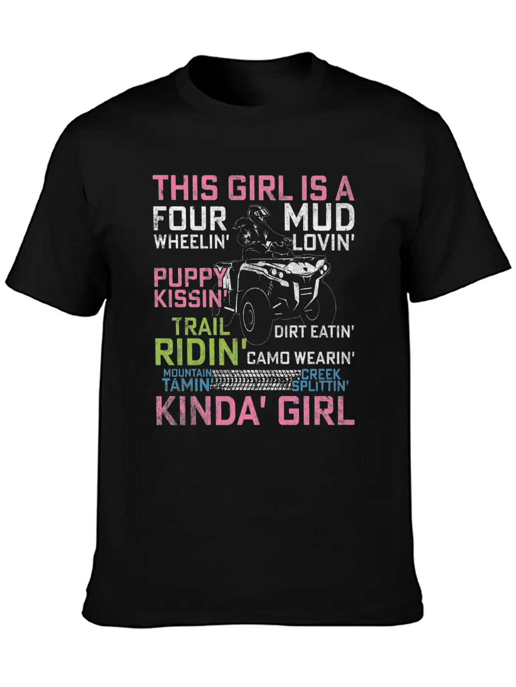 Quad Princess ATV 4 Wheeler Quad Offroad Mud MX Gi Breathable Graphic T-Shirt – Perfect For Casual Days