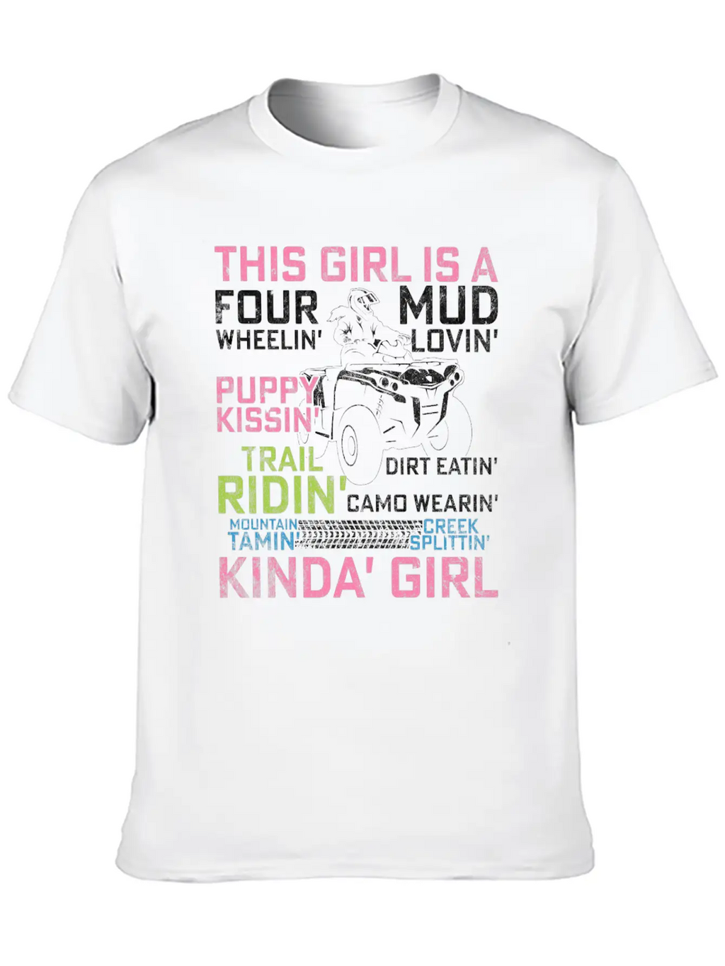 Quad Princess ATV 4 Wheeler Quad Offroad Mud MX Gi Breathable Graphic T-Shirt – Perfect For Casual Days