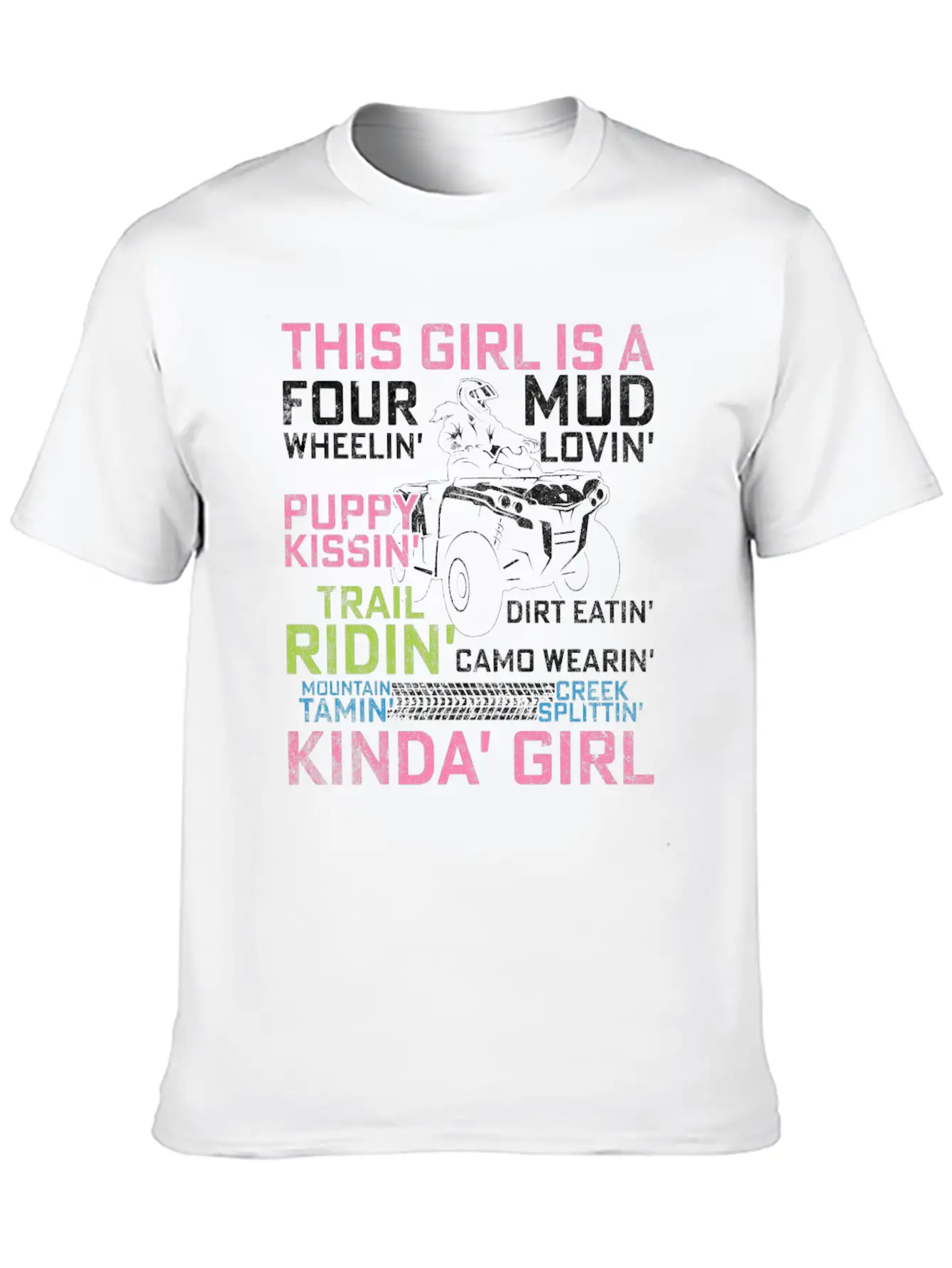 Quad Princess ATV 4 Wheeler Quad Offroad Mud MX Gi Breathable Graphic T-Shirt – Perfect For Casual Days