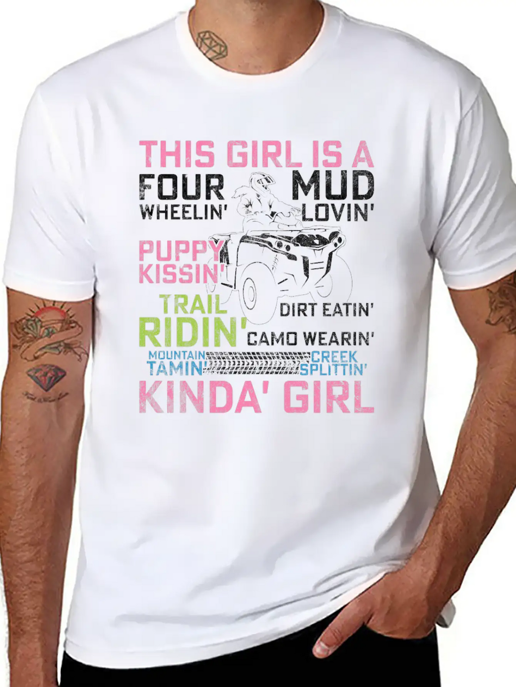 Quad Princess ATV 4 Wheeler Quad Offroad Mud MX Gi Breathable Graphic T-Shirt – Perfect For Casual Days