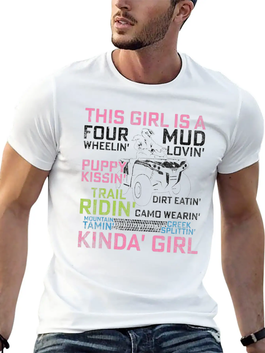 Quad Princess ATV 4 Wheeler Quad Offroad Mud MX Gi Breathable Graphic T-Shirt – Perfect For Casual Days