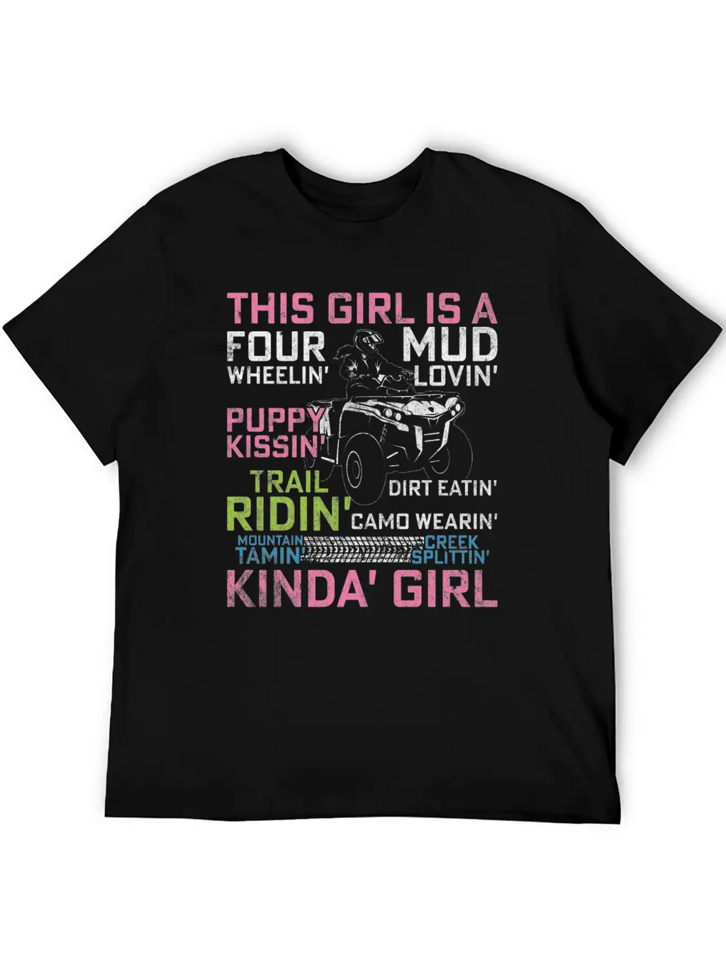 Quad Princess ATV 4 Wheeler Quad Offroad Mud MX Gi Breathable Graphic T-Shirt – Perfect For Casual Days