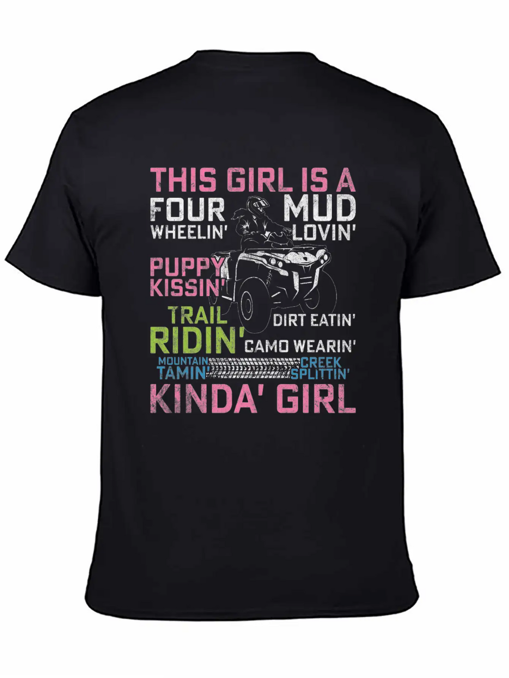 Quad Princess ATV 4 Wheeler Quad Offroad Mud MX Gi Breathable Graphic T-Shirt – Perfect For Casual Days