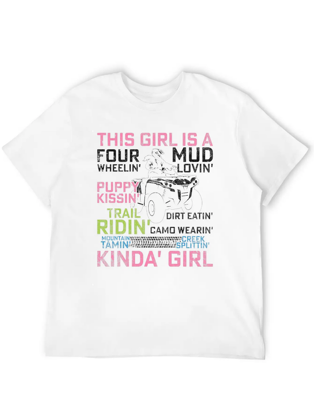 Quad Princess ATV 4 Wheeler Quad Offroad Mud MX Gi Breathable Graphic T-Shirt – Perfect For Casual Days