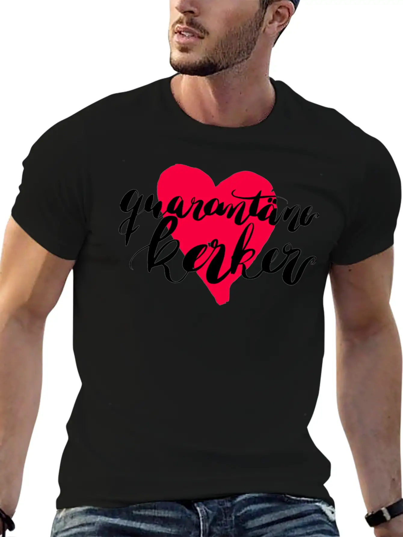 Quarantine Dungeon Watercolor Heart Basic Graphic T-Shirt – Daily Comfort In Soft Cotton
