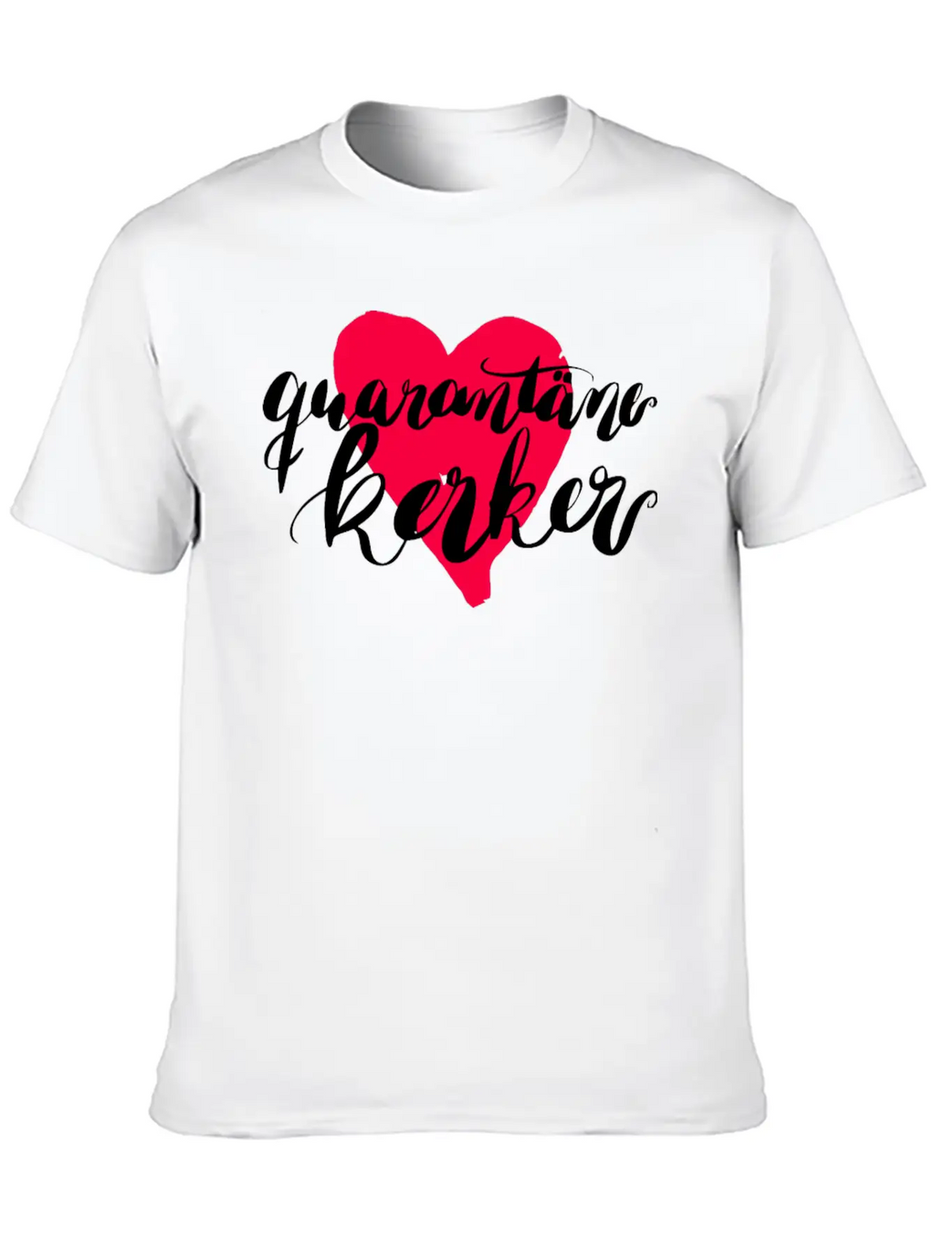 Quarantine Dungeon Watercolor Heart Basic Graphic T-Shirt – Daily Comfort In Soft Cotton
