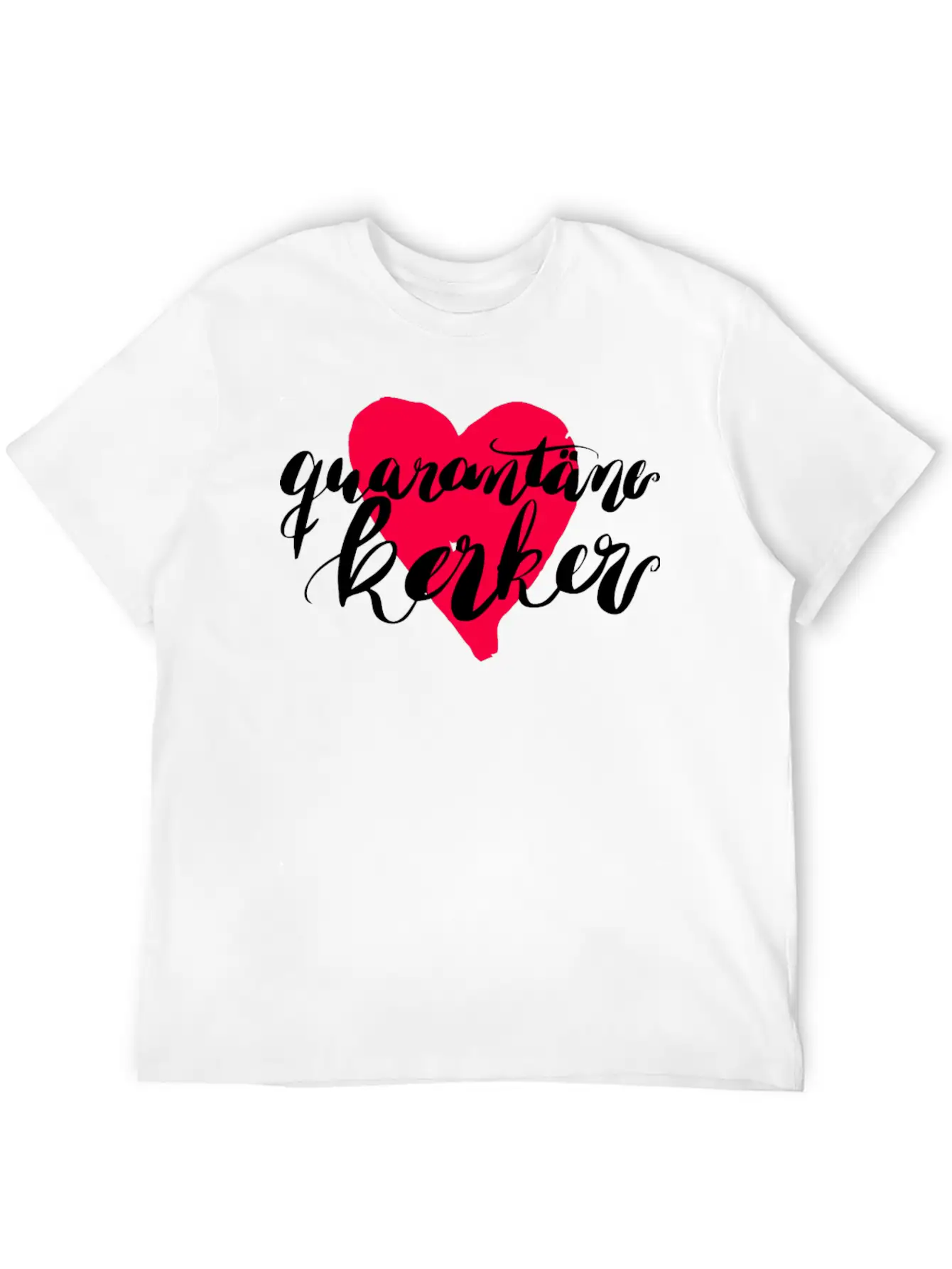 Quarantine Dungeon Watercolor Heart Basic Graphic T-Shirt – Daily Comfort In Soft Cotton