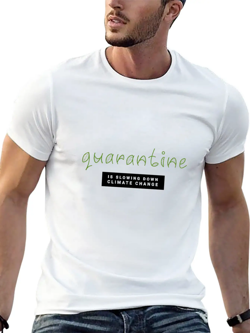 Quarantine Is Slowing Down Climate Change Essential Cotton Tee For Daily Outfits – Unisex Style