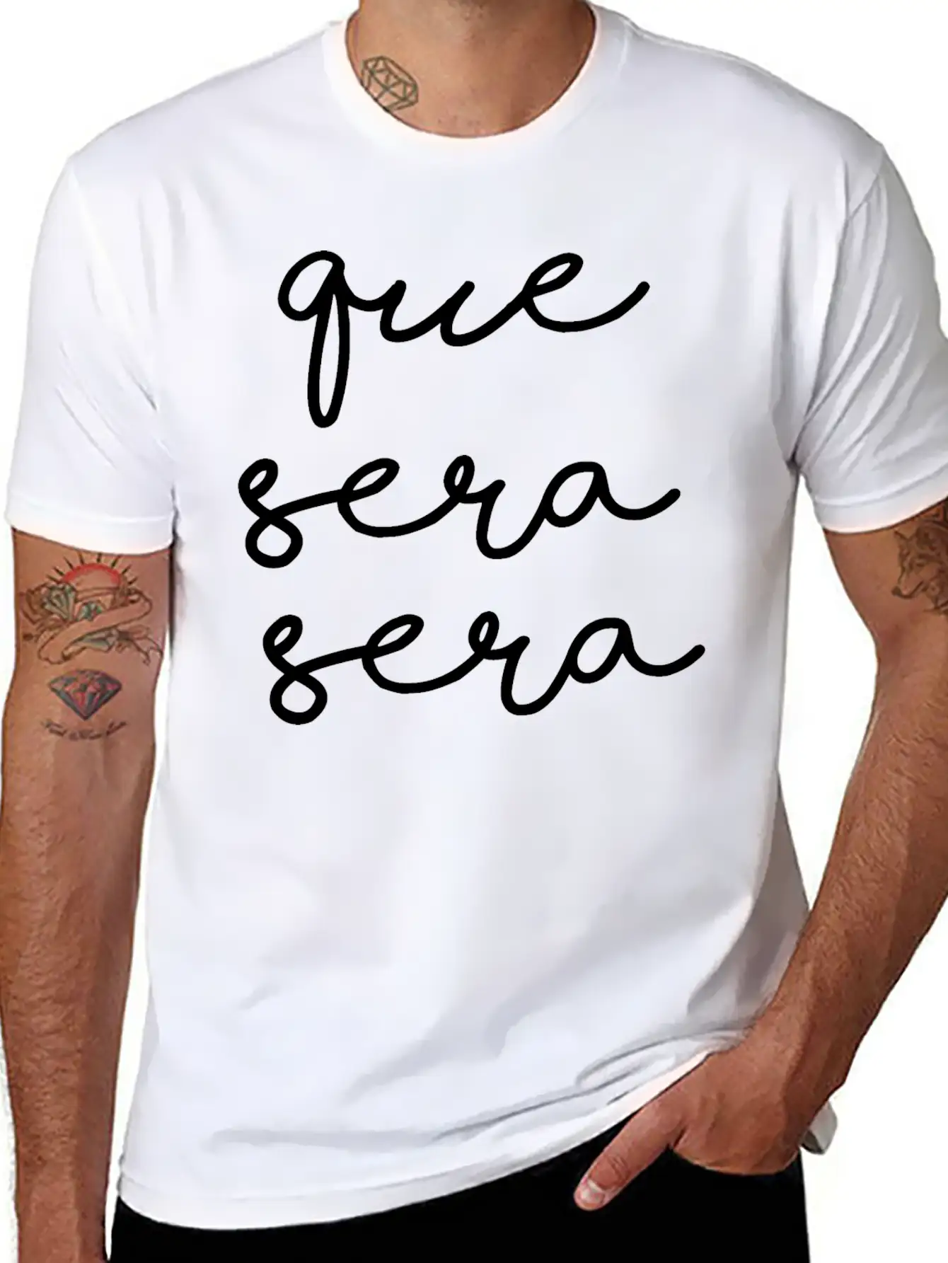 Que Sera Sera Stylish Everyday T-Shirt – Unisex Basic Cotton Tee