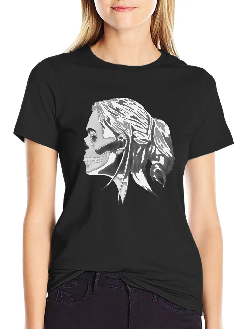 Queen Of Death Basic Graphic T-Shirt – Daily Comfort In Soft Cotton