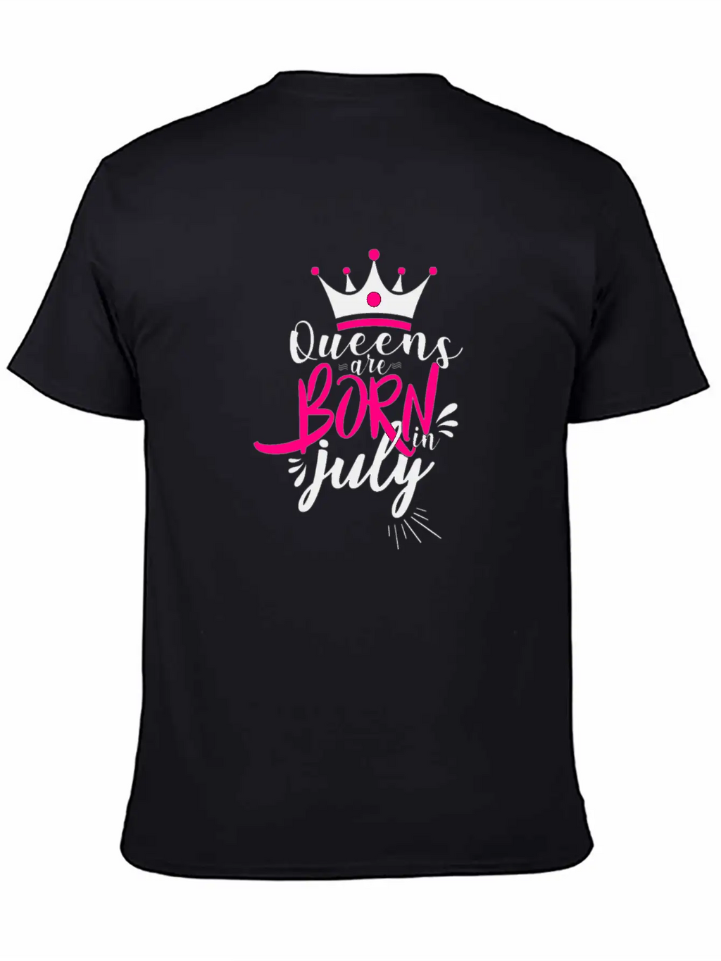 Queens Are Born In July For Light Breathable Soft Cotton T-Shirt – Timeless Casual Look