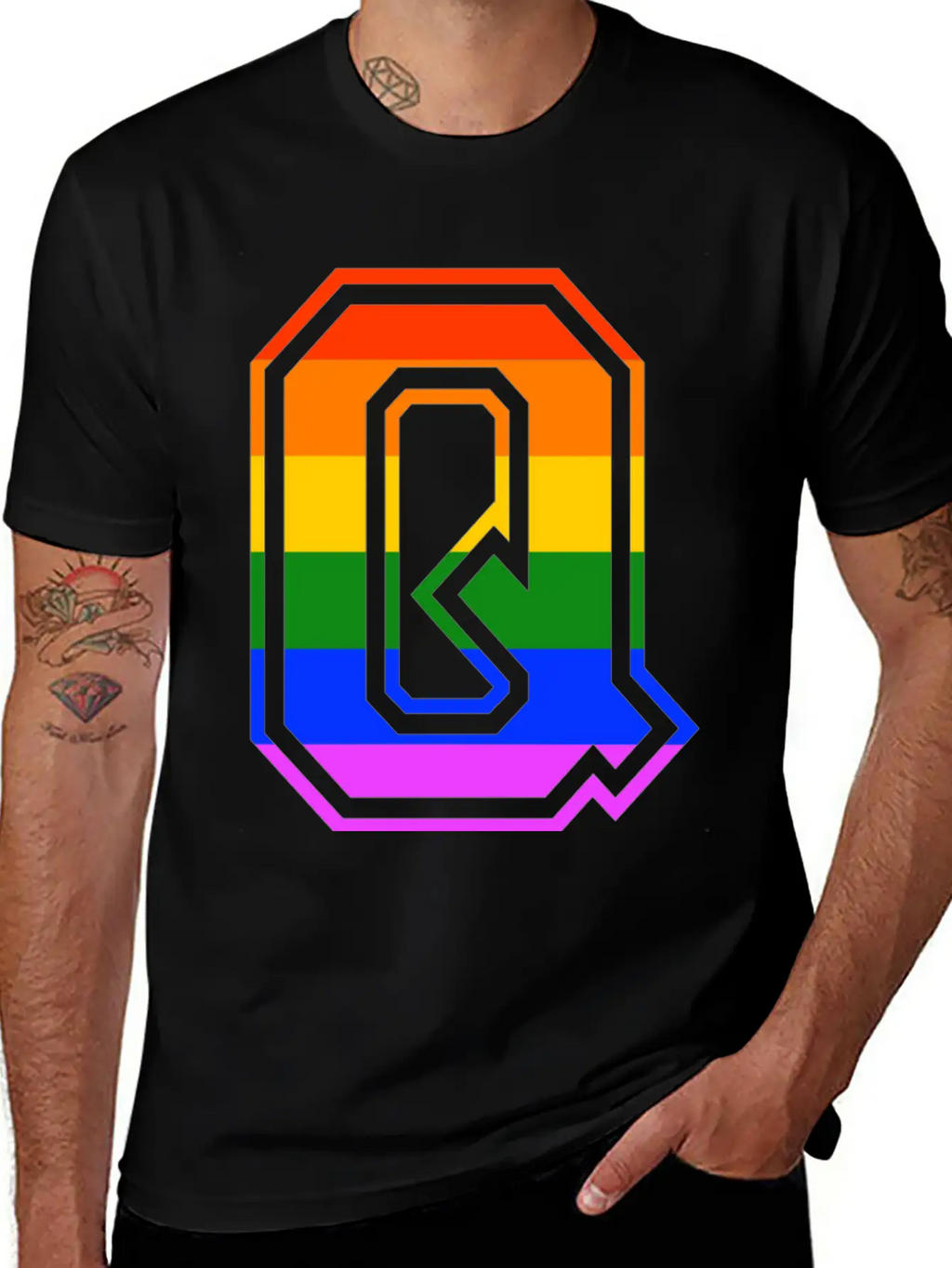 Queer LGBT Gay Pride CDS Rainbow Classic Cotton Tee – Unisex Comfort For Any Season