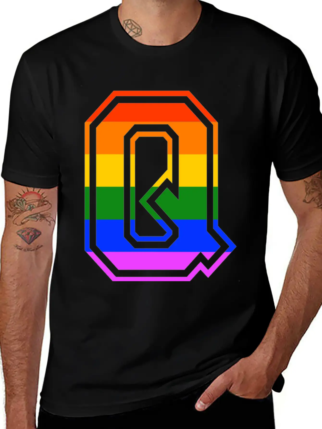 Queer LGBT Gay Pride CDS Rainbow Classic Cotton Tee – Unisex Comfort For Any Season