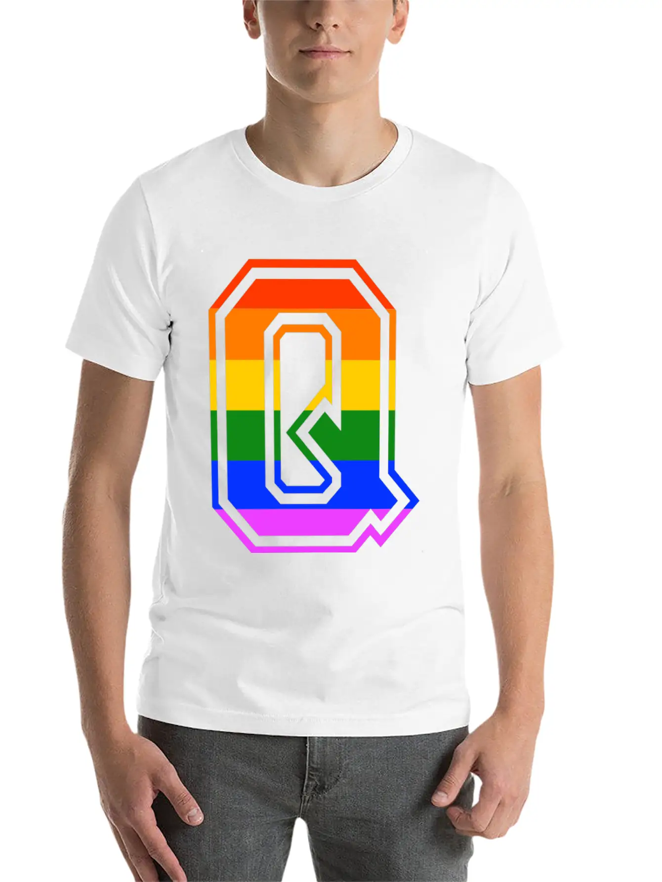 Queer LGBT Gay Pride CDS Rainbow Classic Cotton Tee – Unisex Comfort For Any Season