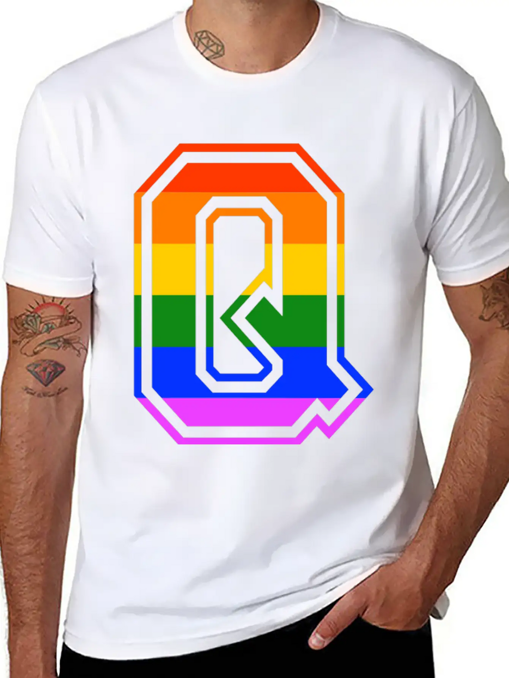 Queer LGBT Gay Pride CDS Rainbow Classic Cotton Tee – Unisex Comfort For Any Season