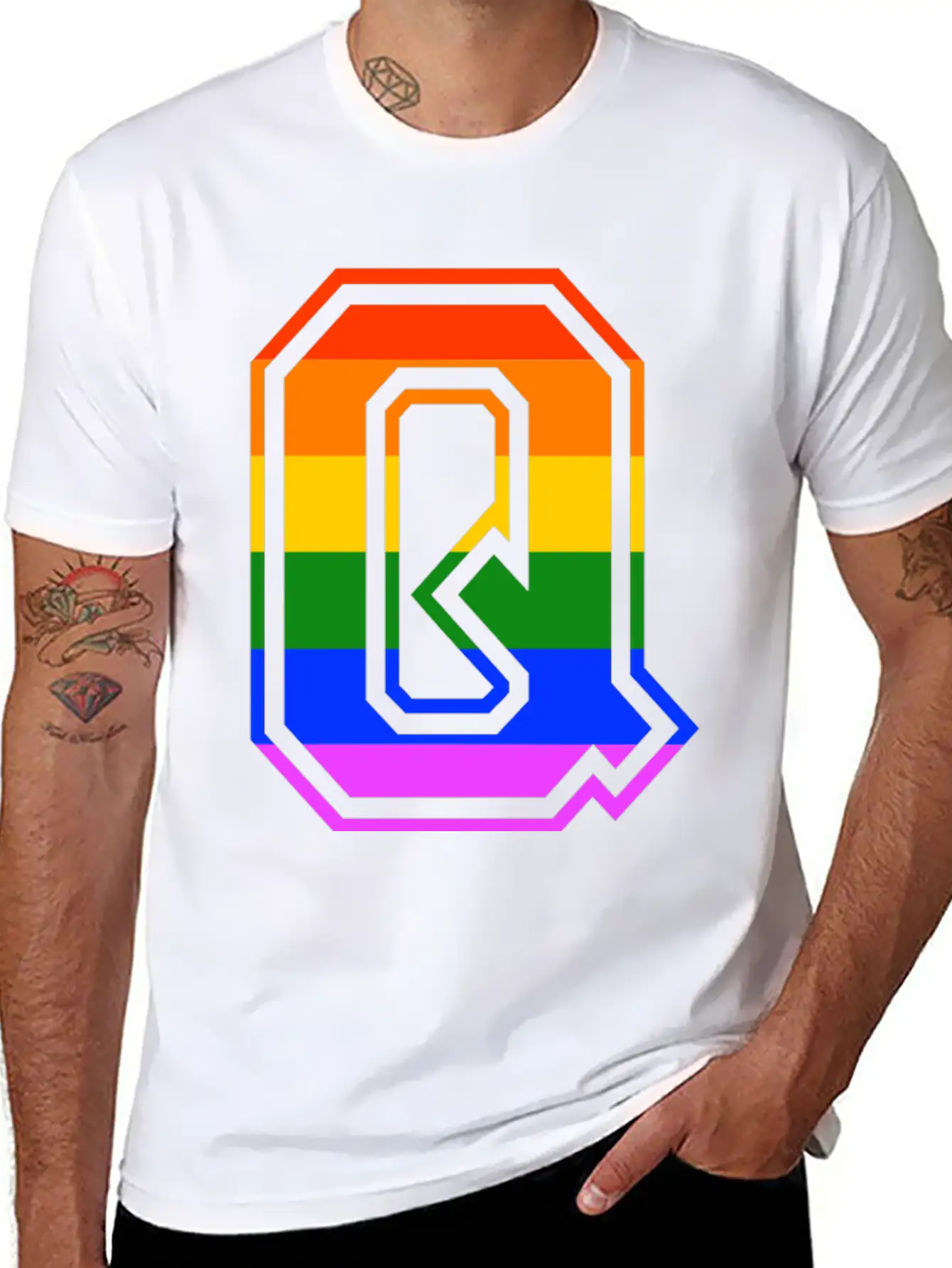 Queer LGBT Gay Pride CDS Rainbow Classic Cotton Tee – Unisex Comfort For Any Season