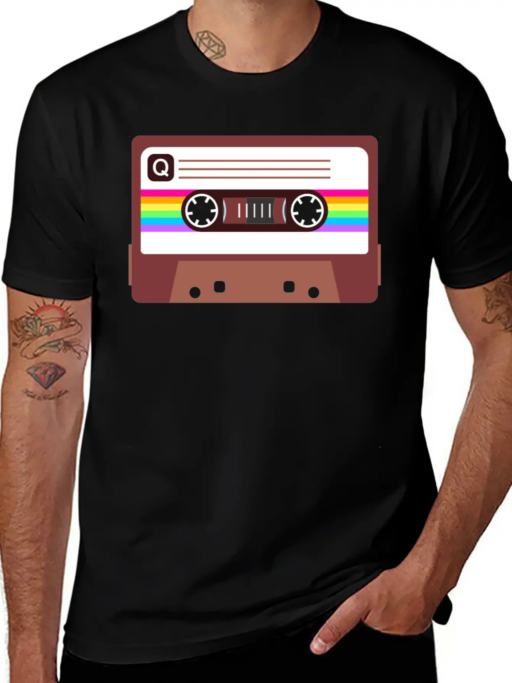 Queer Pride Mixtape Timeless Short Sleeve Tee – Comfy And Minimalist Design