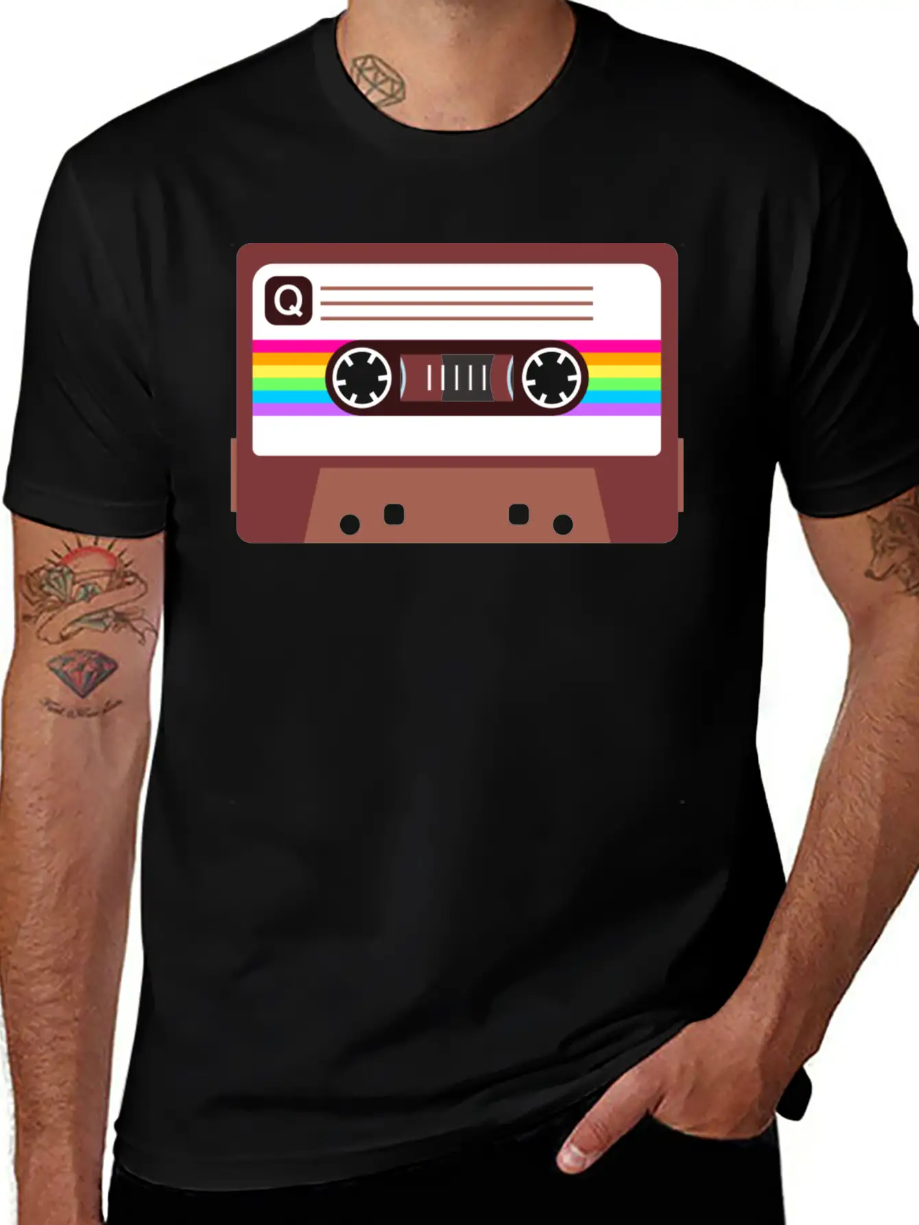 Queer Pride Mixtape Timeless Short Sleeve Tee – Comfy And Minimalist Design