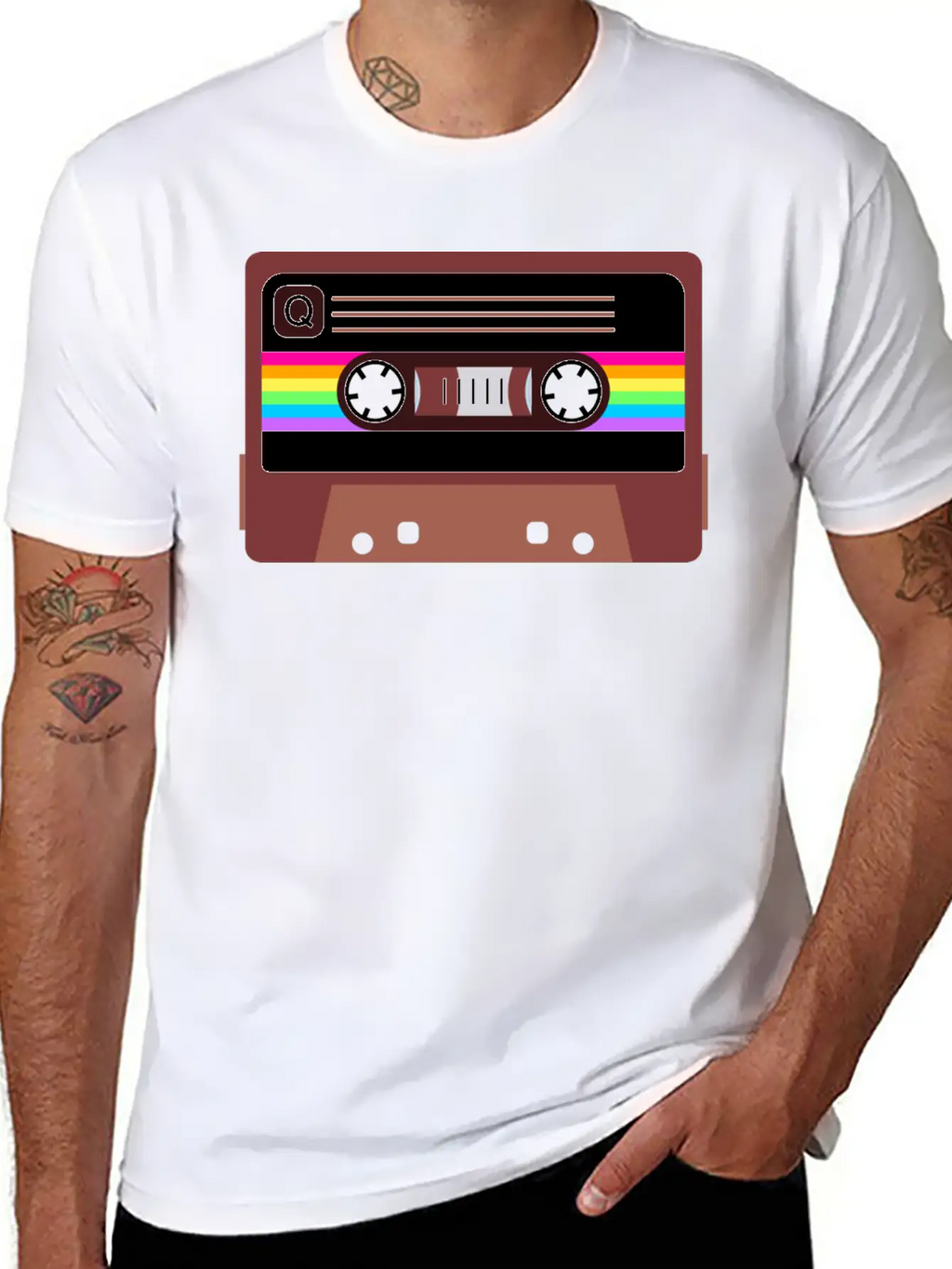 Queer Pride Mixtape Timeless Short Sleeve Tee – Comfy And Minimalist Design