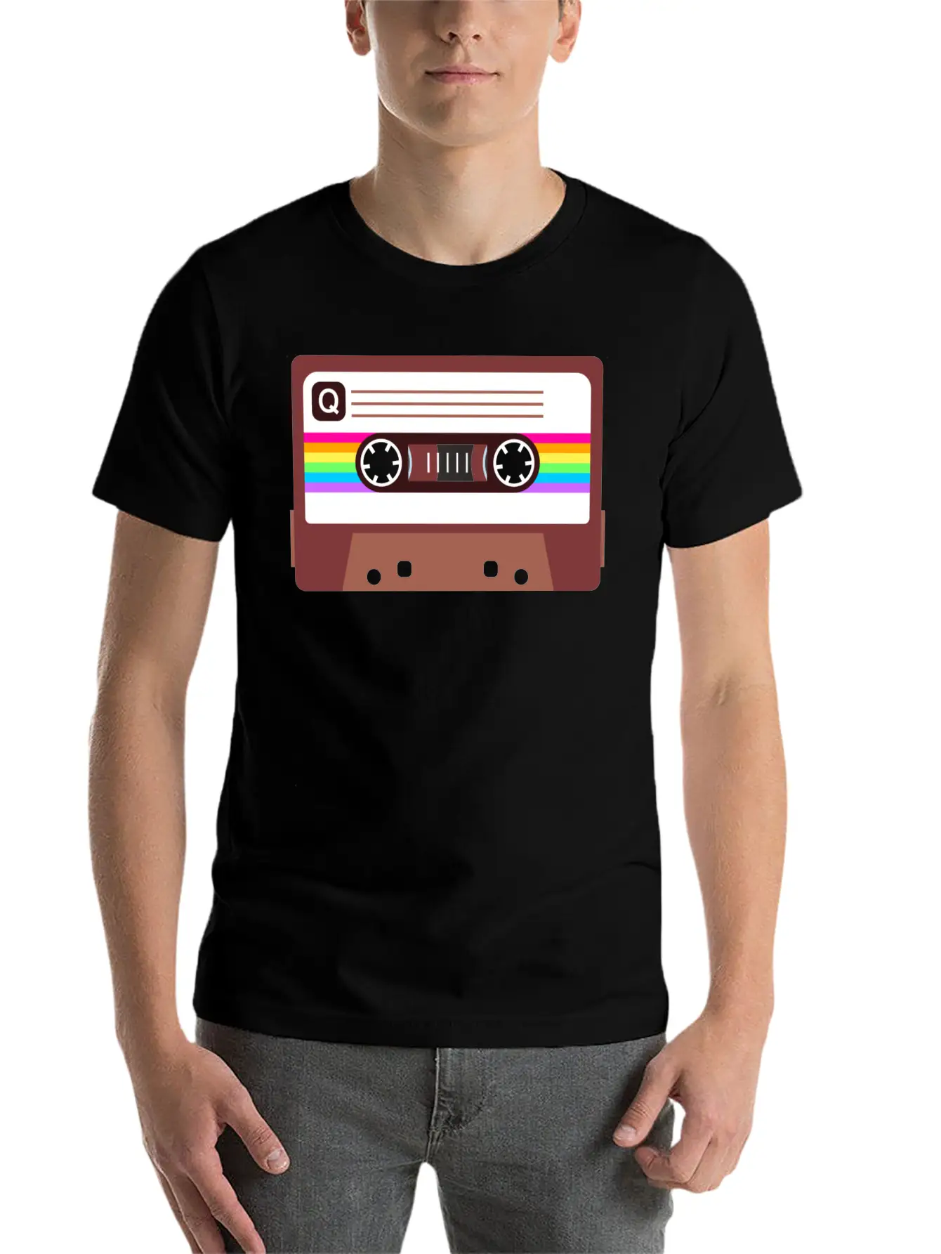 Queer Pride Mixtape Timeless Short Sleeve Tee – Comfy And Minimalist Design