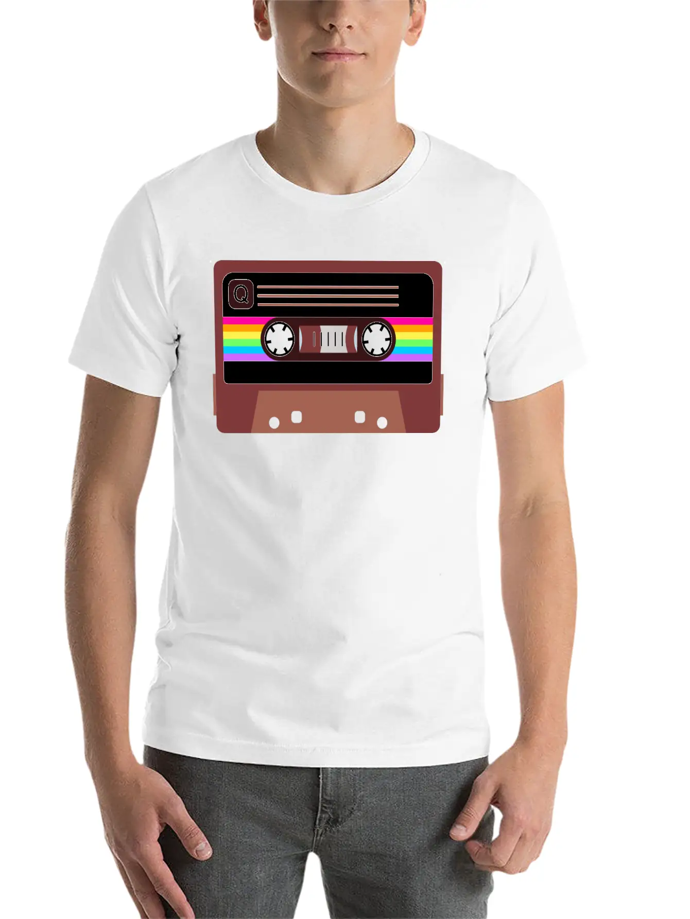 Queer Pride Mixtape Timeless Short Sleeve Tee – Comfy And Minimalist Design