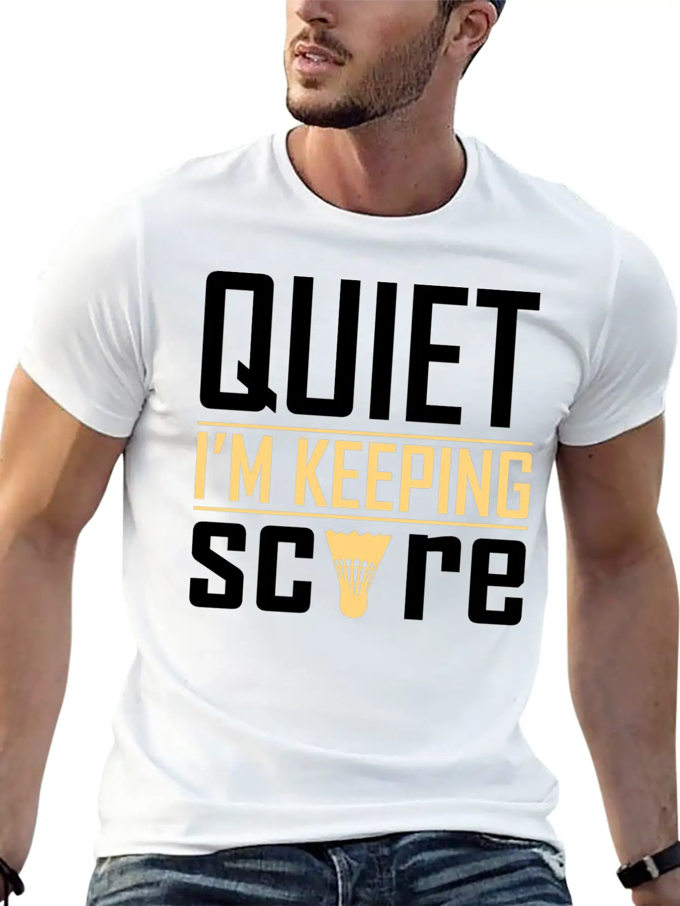 Quiet I'm Keeping Score Classic Cotton Tee – Unisex Comfort For Any Season