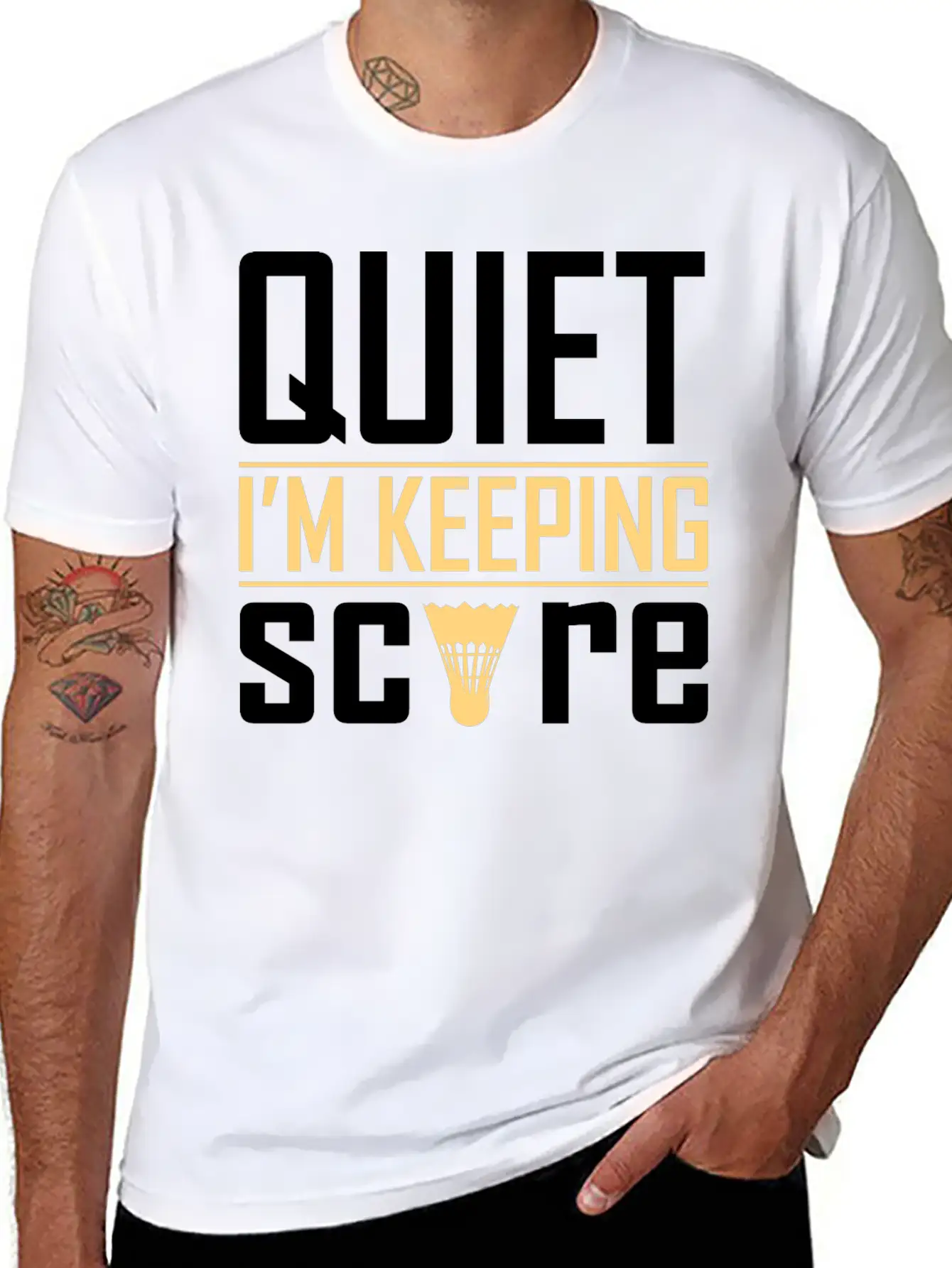 Quiet I'm Keeping Score Classic Cotton Tee – Unisex Comfort For Any Season