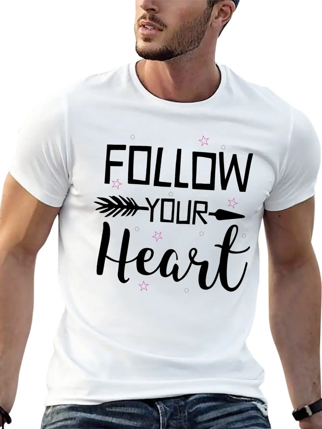 Quotes Follow Your Heart Inspirational Cool Gift Classic Cotton Tee – Unisex Comfort For Any Season