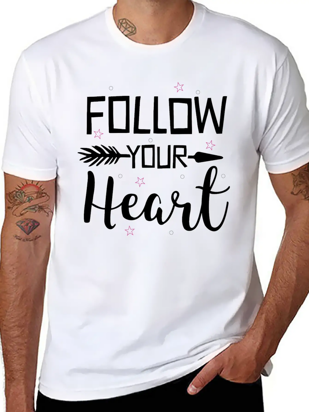 Quotes Follow Your Heart Inspirational Cool Gift Classic Cotton Tee – Unisex Comfort For Any Season