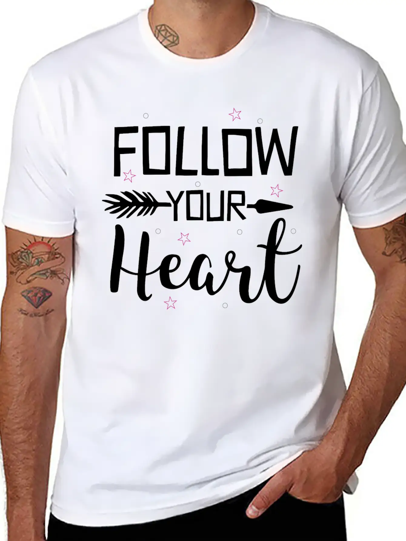 Quotes Follow Your Heart Inspirational Cool Gift Classic Cotton Tee – Unisex Comfort For Any Season