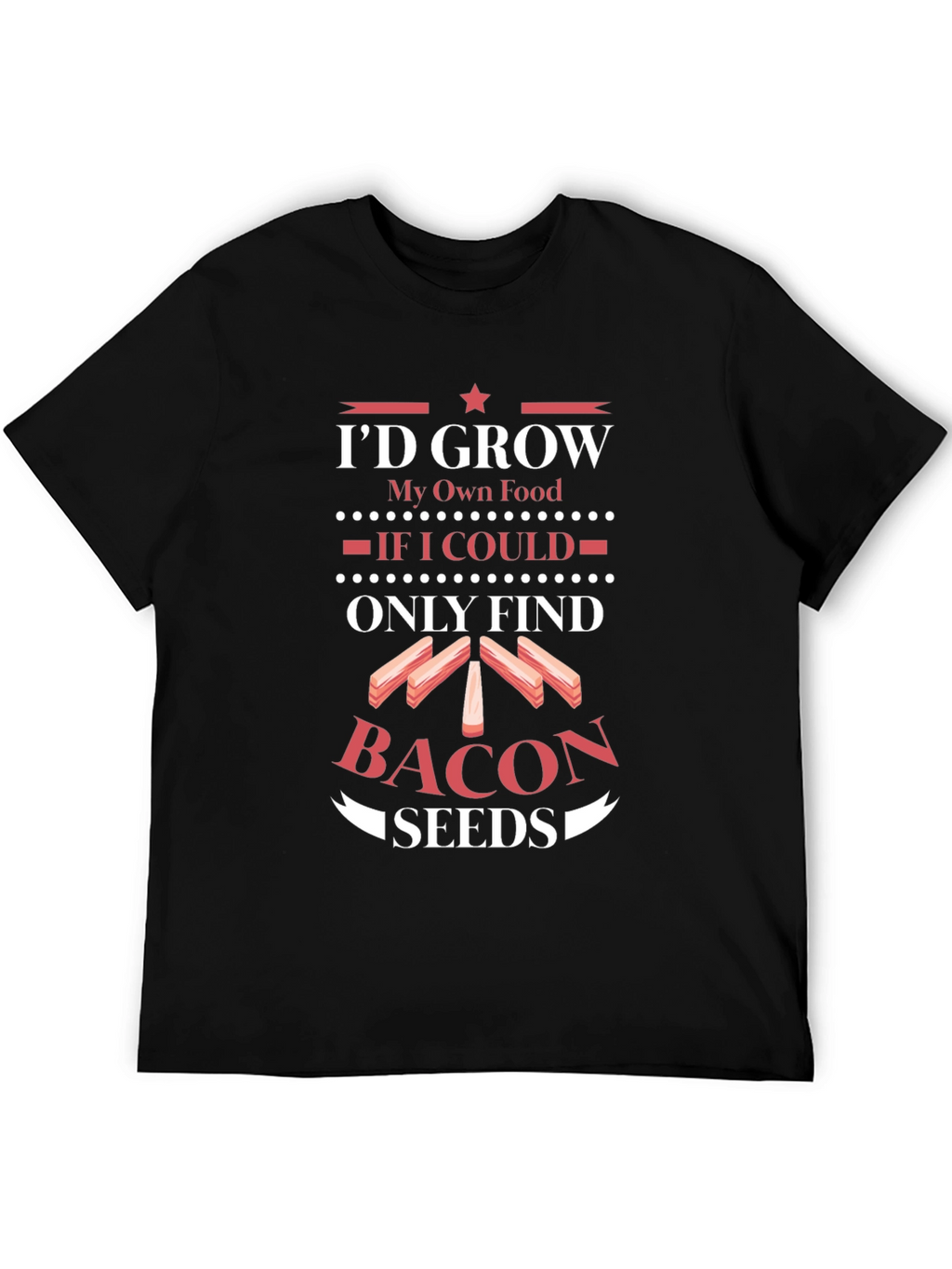 Funny Bacon Seeds Graphic Tee