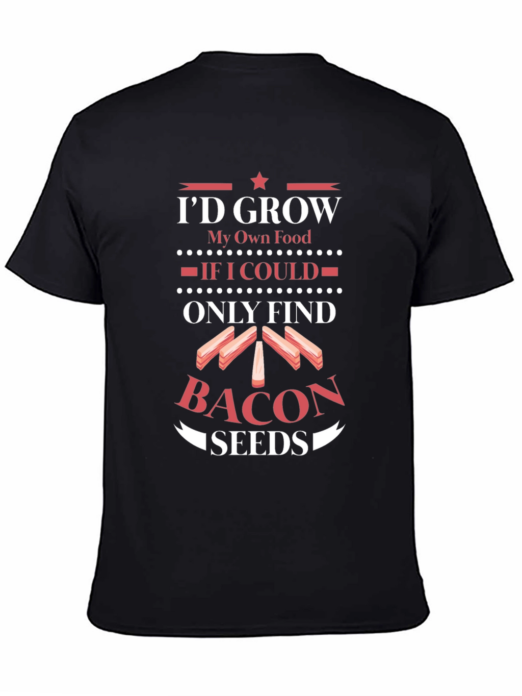 Funny Bacon Seeds Graphic Tee