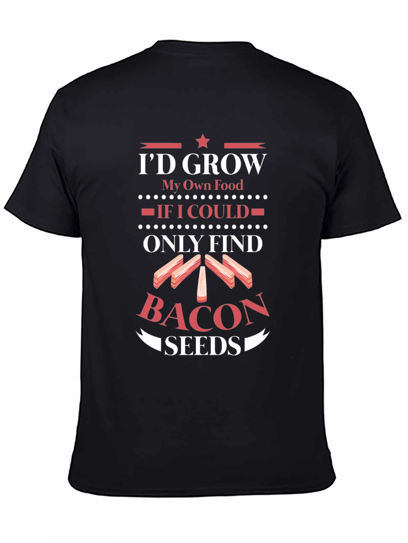 Funny Bacon Seeds Graphic Tee