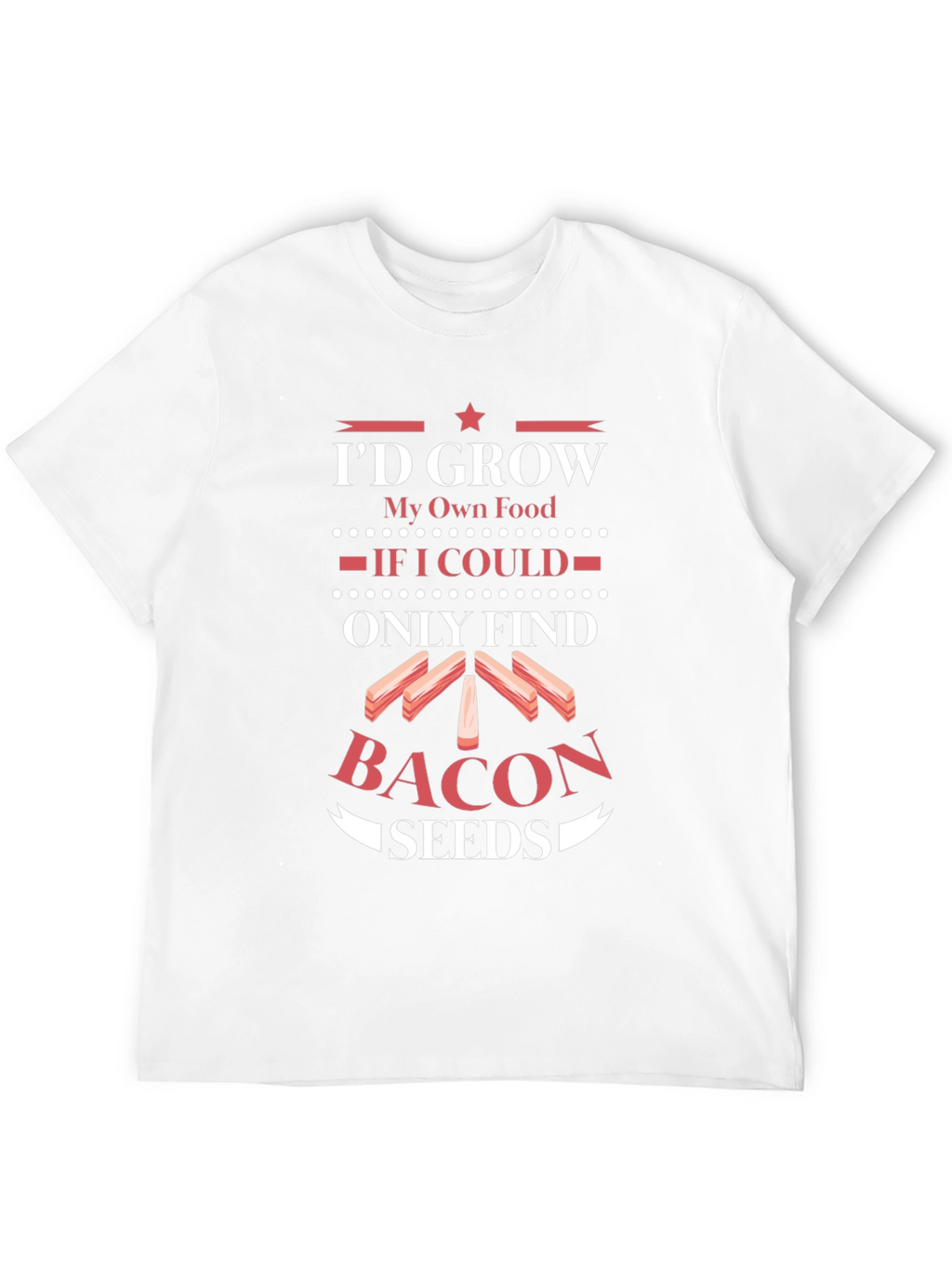 Funny Bacon Seeds Graphic Tee