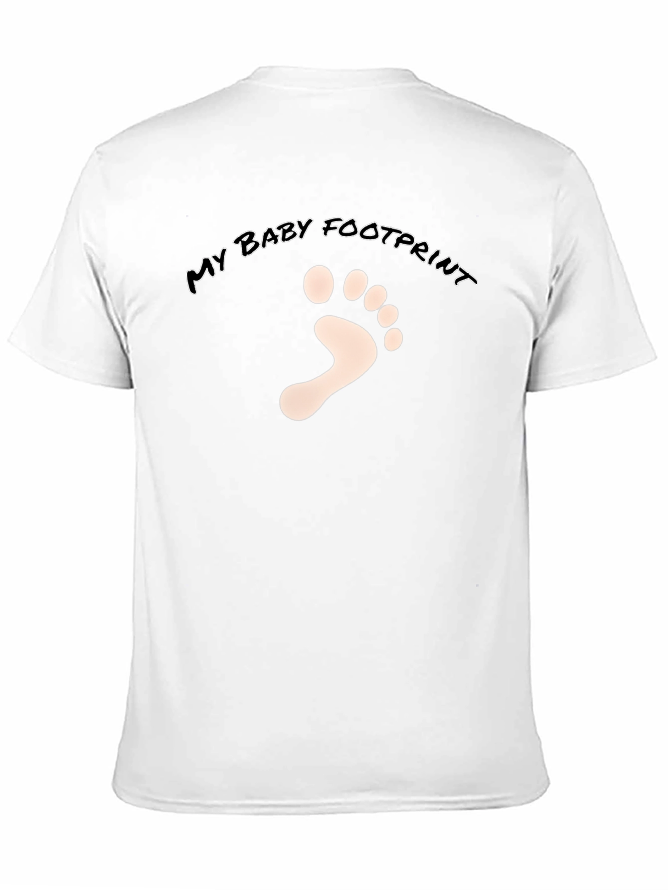 My Baby Footprint Black T-Shirt