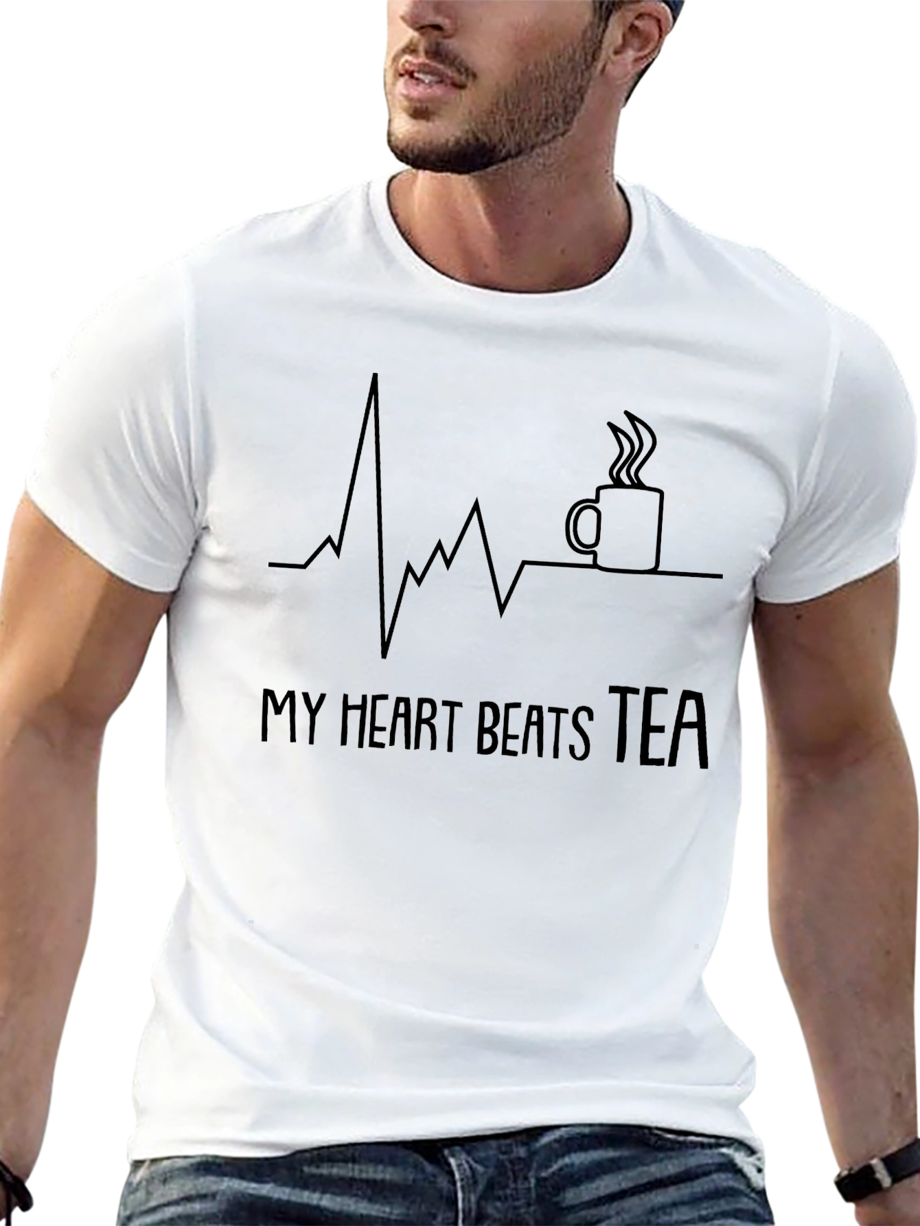 My Heart Beats Tea T-Shirt