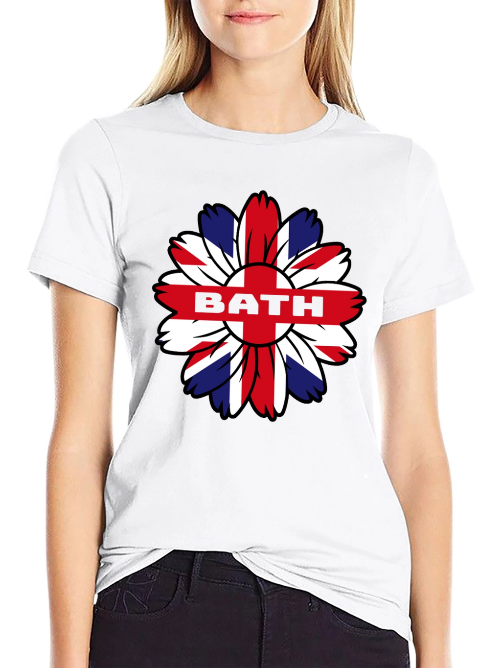 Union Jack Flower BATH Graphic T-Shirt
